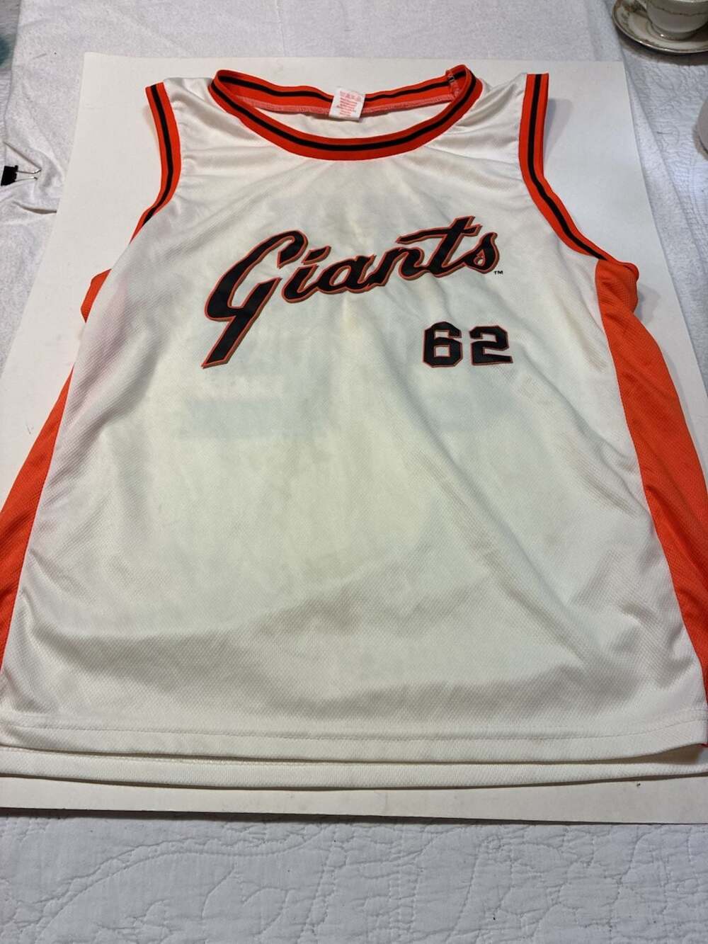 San Francisco Giants Logan Webb #62 Promotional Basketball Jersey Medium